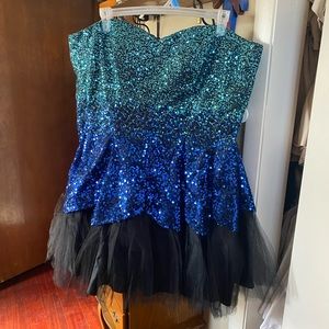 Prom formal dress size 24/25 strapless mini dress